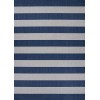Couristan Afuera Yacht Club Midnight Blue-Ivory Rug 7'10" x 10'9"