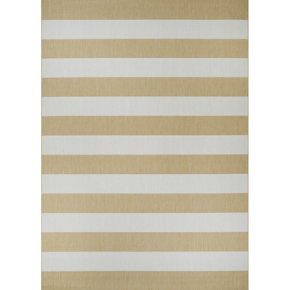 Couristan Afuera Yacht Club Butterscotch-Ivory Rug 3'11" x 5'7"