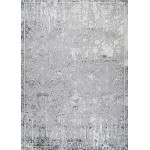 Couristan Brocatelle Brocade Damask Silver-Cream Rug 5'3"x7'6"