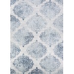 Couristan Calinda Montebello Steel Blue-Ivory Rug 2' x 3'