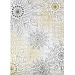 Couristan Calinda Summer Bliss Gold-Silver-Ivory Rug 2' x 3'