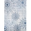 Couristan Calinda Summer Bliss Steel Blue-Ivory Rug 7'10" x 10'10"