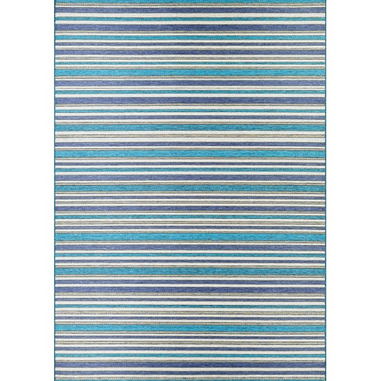 Couristan Cape Brockton Cobalt-Teal Rug 3'11" x 5'6"