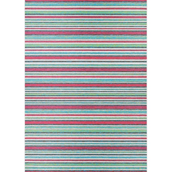 Couristan Cape Brockton Purple-Multi Runner Rug 2'3" x 7'10"