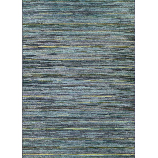 Couristan Cape Hinsdale Teal-Cobalt Rug 3'11" x 5'6"