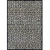 Couristan Chalet Meander Black-Ivory Rug 2' x 4'