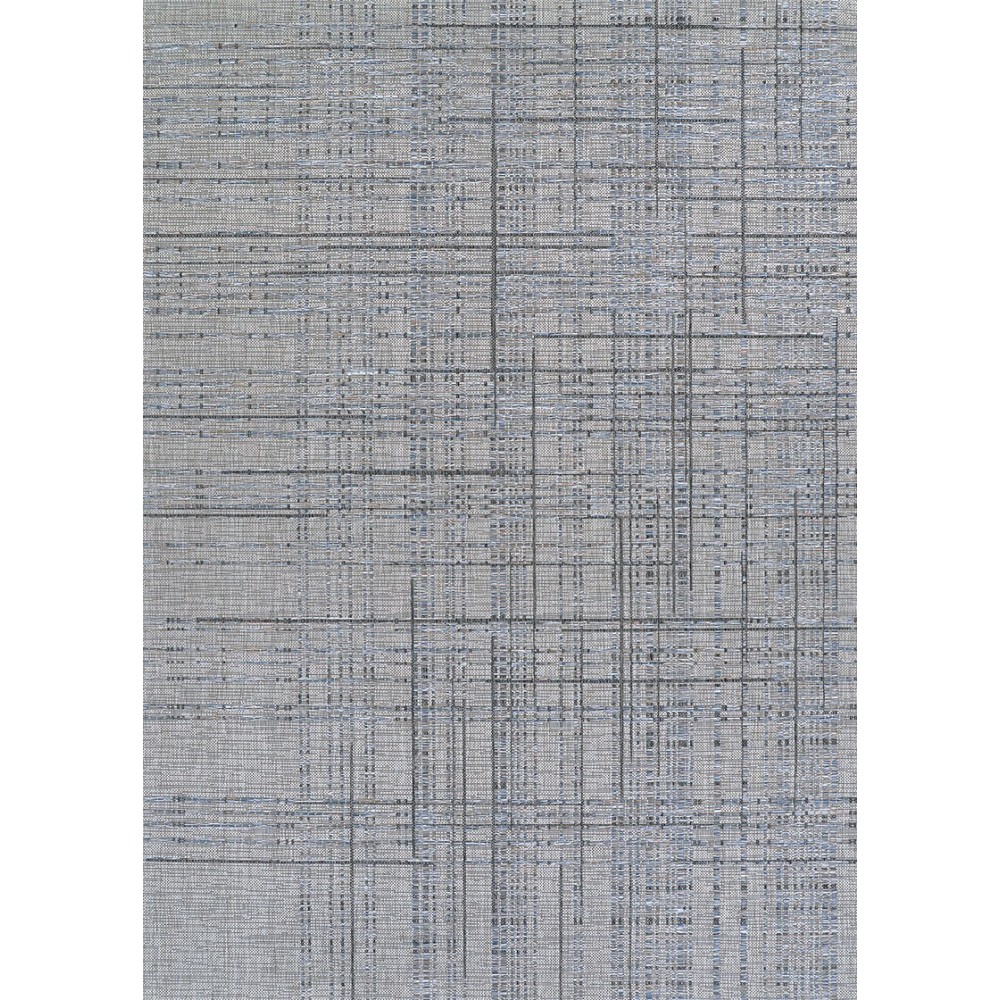 Couristan Charm Grasscloth Grey-Denim Rug 2'2" x 4'3"