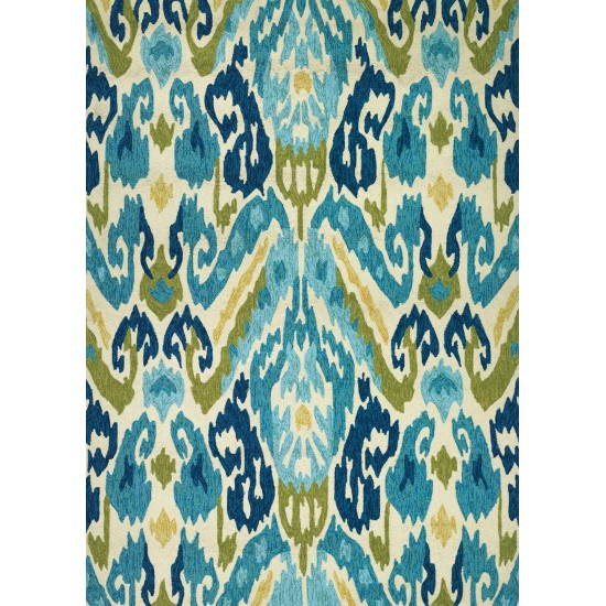 Couristan Covington Delfina Azure-Lemon Rug 2' x 4'