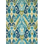 Couristan Covington Delfina Azure-Lemon Round Rug 7'10" x 7"10"