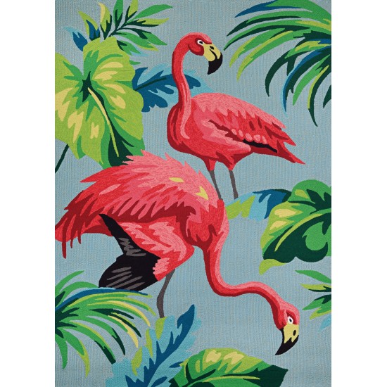 Couristan Covington Flamingos Multi Runner Rug 2'6" x 8'6"