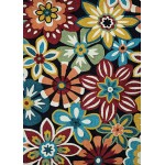 Couristan Covington Geranium Navy-Multi Runner Rug 2'6" x 8'6"