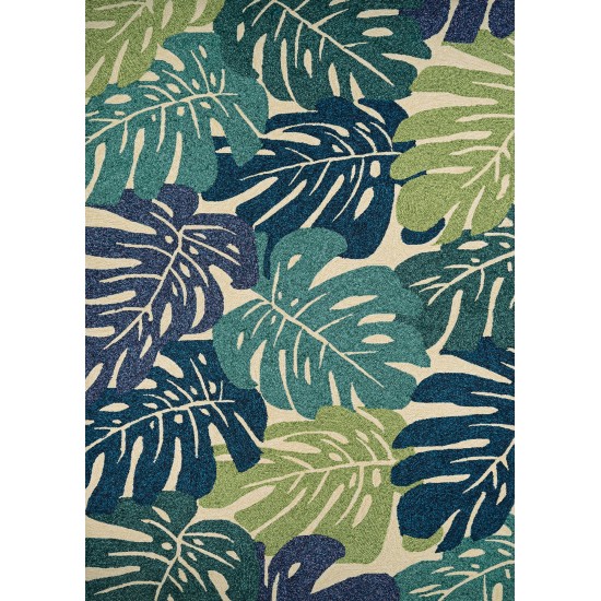 Couristan Covington Monstera Cream-Multi Rug 2' x 4'