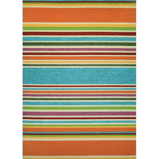 Couristan Covington Sherbet Stripe Multi Runner Rug 2'6" x 8'6"