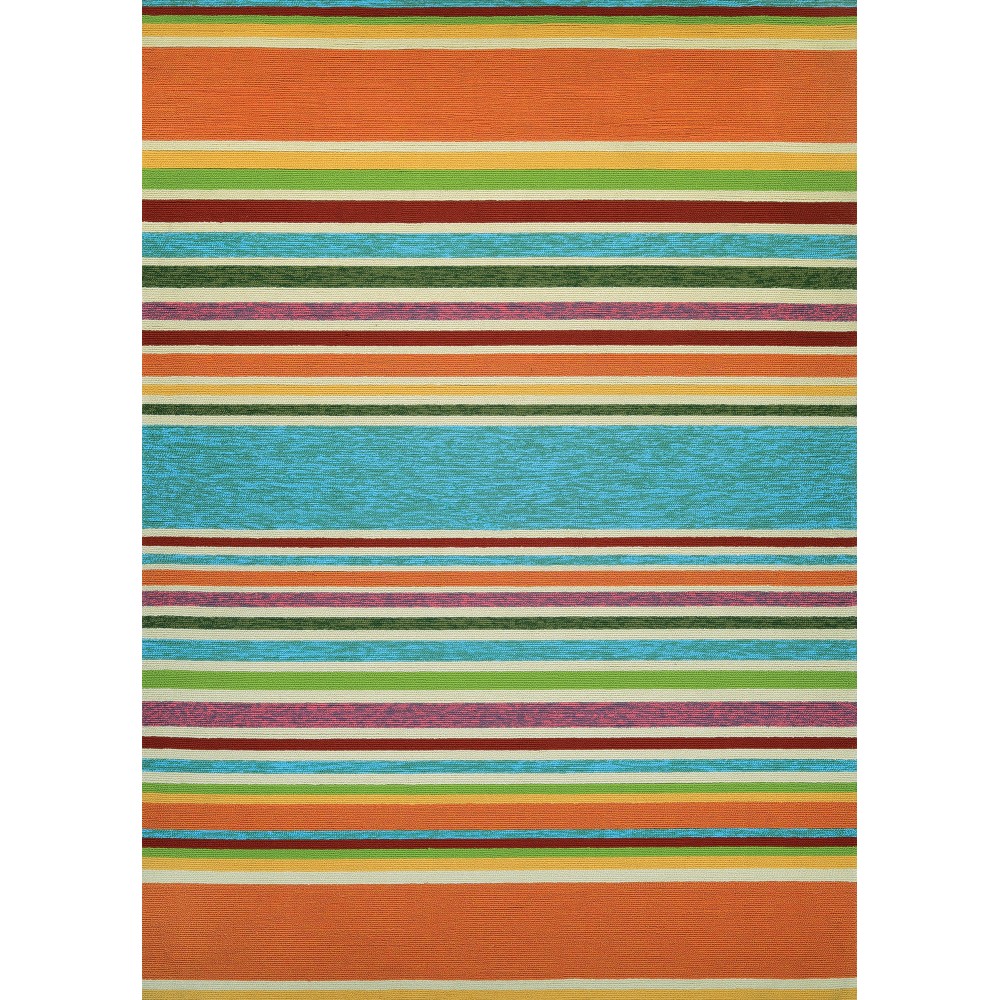 Couristan Covington Sherbet Stripe Multi Runner Rug 2'6" x 8'6"