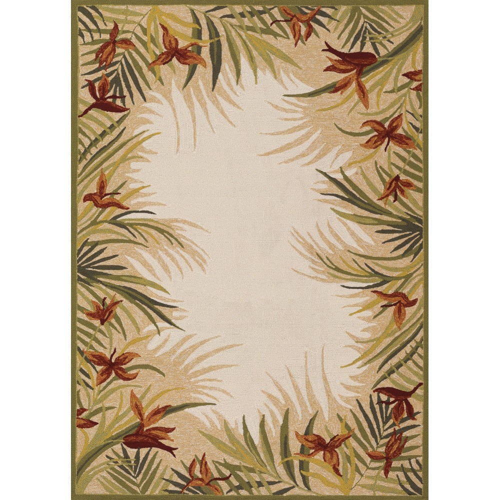Couristan Covington Tropic Gardens Sand-Multi Rug 2' x 4'