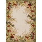 Couristan Covington Tropic Gardens Sand-Multi Rug 3'6" x 5'6"