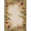 Couristan Covington Tropic Gardens Sand-Multi Rug 5'6" x 8'