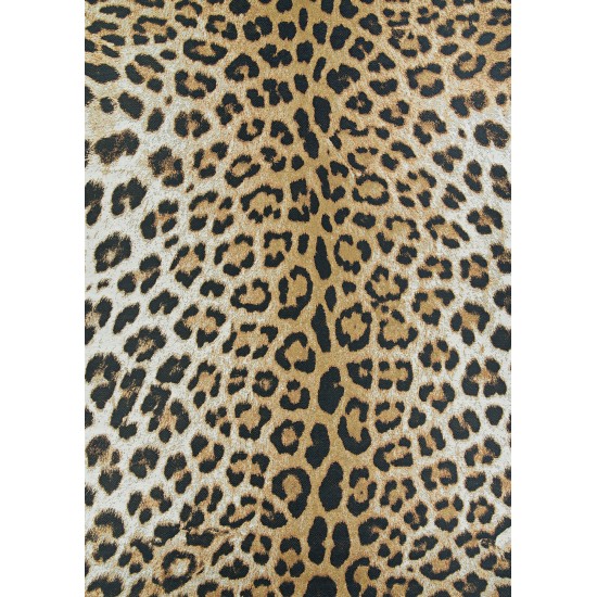 Couristan Dolce Amur Leopard New Gold Rug 2'3" x 3'11"