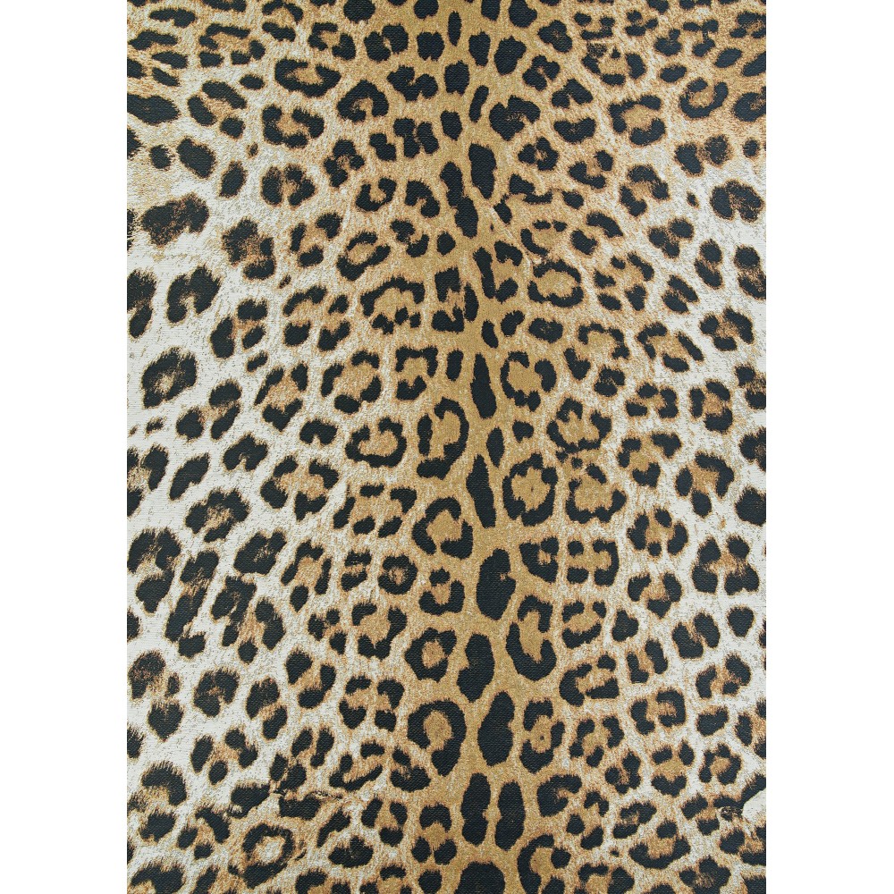 Couristan Dolce Amur Leopard New Gold Rug 2'3" x 3'11"