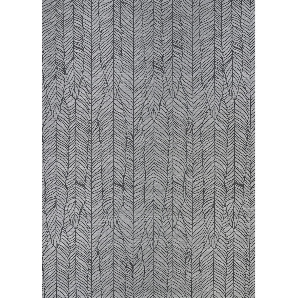 Couristan Dolce Majorelle Silver-Black Rug 2'3" x 3'11"