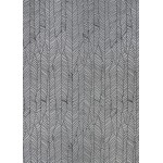 Couristan Dolce Majorelle Silver-Black Rug 2'3" x 3'11"