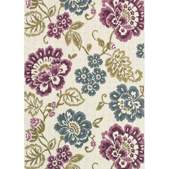 Couristan Dolce Tivoli Ivory-Multi Rug 2'3" x 3'11"