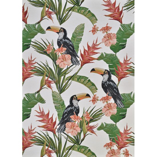 Couristan Dolce Toucans Ivory Rug 2'3" x 3'11"