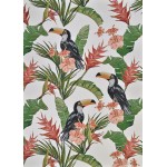 Couristan Dolce Toucans Ivory Rug 5'3" x 7'6"