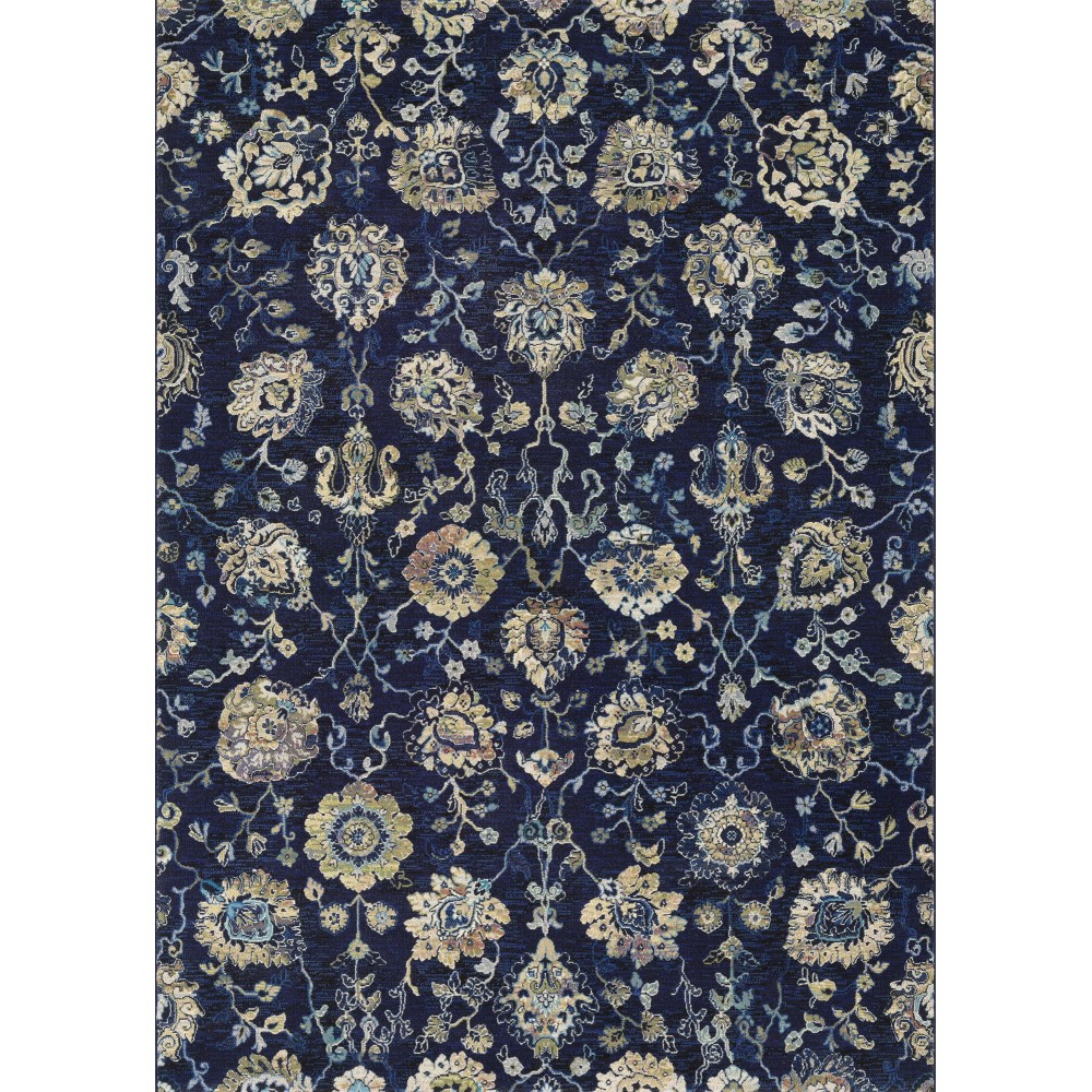 Couristan Easton Adaline Navy-Cream Runner Rug 2'7" x 7'10"