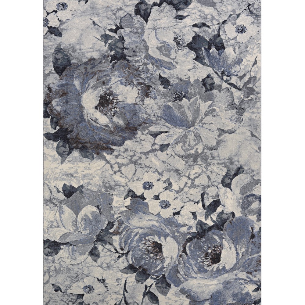 Couristan Easton Bountiful Pewter Rug 5'3" x 7'6"