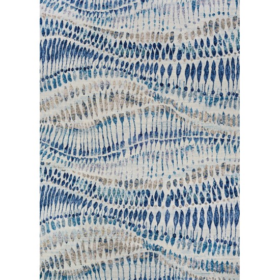 Couristan Easton Charles Bone-Blue-Multi Runner Rug 2'7" x 7'10"