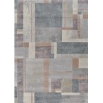 Couristan Easton Gambit Blocks Stone-Multi Rug 3'11" x 5'3"