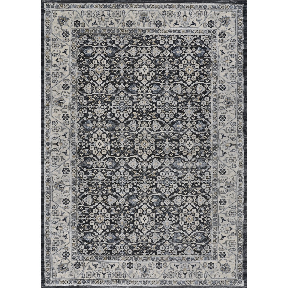 Couristan Everest Malayer Black Rug 5'3" x 7'6"