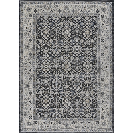 Couristan Everest Malayer Black Runner Rug 2'7" x 7'10"