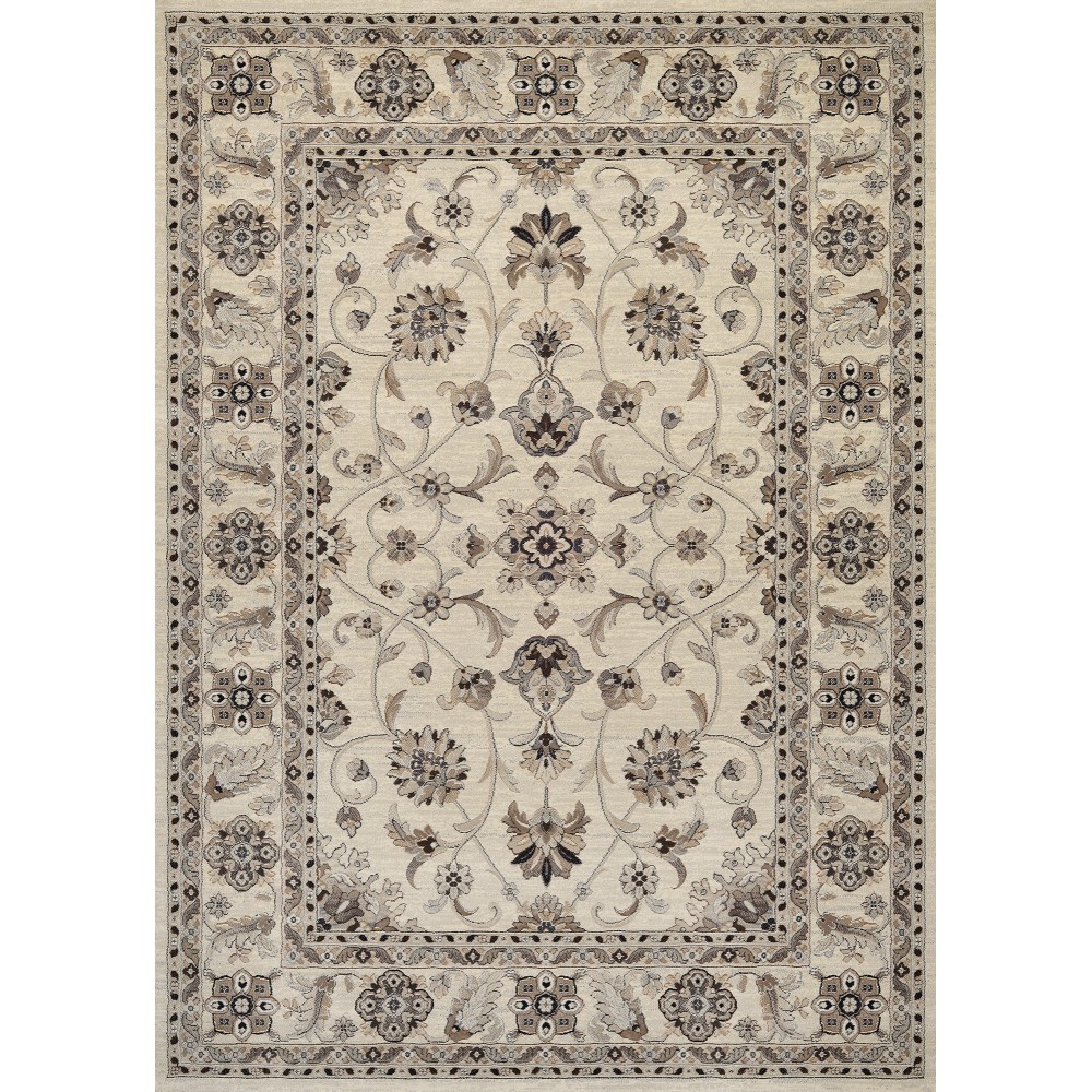 Couristan Everest Rosetta Ivory Runner Rug 2'7" x 7'10"