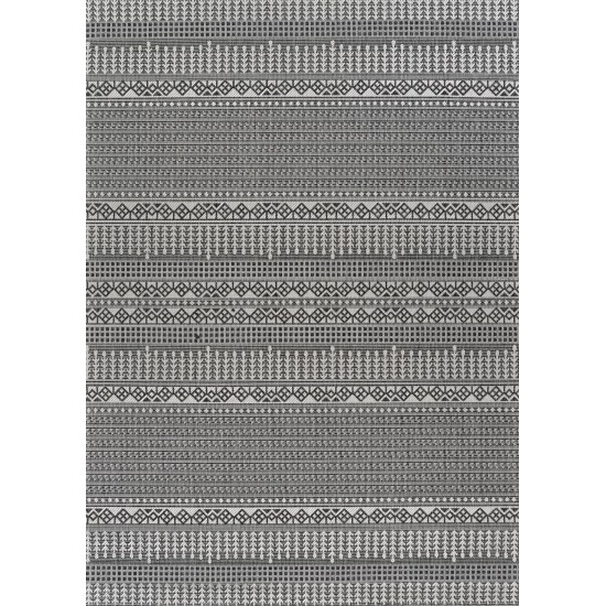 Couristan Everhome Bristol Charcoal-Ivory Rug 5'3" x 7'6"