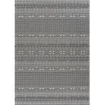 Couristan Everhome Bristol Charcoal-Ivory Rug 5'3" x 7'6"