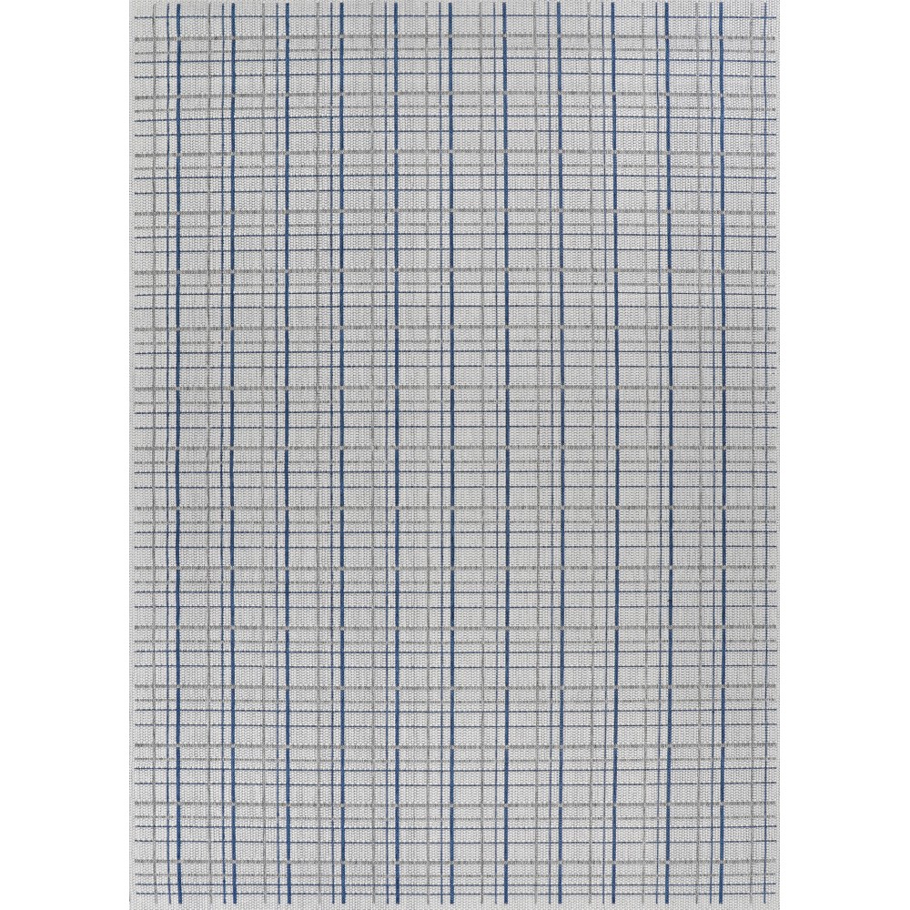 Couristan Everhome Mashpee Ivory-Cape Blue Rug 5'3" x 7'6"