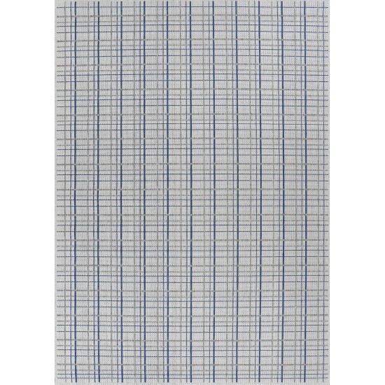 Couristan Everhome Mashpee Ivory-Cape Blue Rug 5'3" x 7'6"