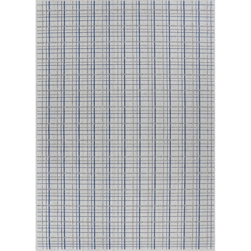 Couristan Everhome Mashpee Ivory-Cape Blue Rug 7'10" x 10'9"