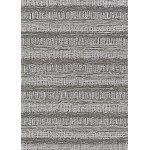 Couristan Everhome Tangent Charcoal-Ivory Rug 6'6" x 9'6"