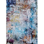 Couristan Gypsy Aquarelle Bone-Multi Runner Rug 2'3" x 7'6"