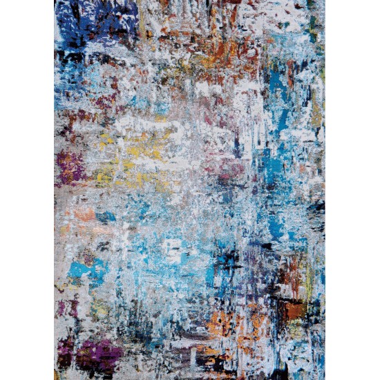 Couristan Gypsy Aquarelle Bone-Multi Runner Rug 2'3" x 7'6"