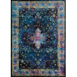 Couristan Gypsy Chartres Ultramarine-Mocha Rug 3'6" x 5'6"