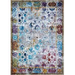 Couristan Gypsy Retro Damsel Ivry-Mushroom-Multi Rug 3'6" x 5'6"