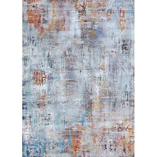 Couristan Gypsy Street Art Bone-Multi Runner Rug 2'3" x 7'6"