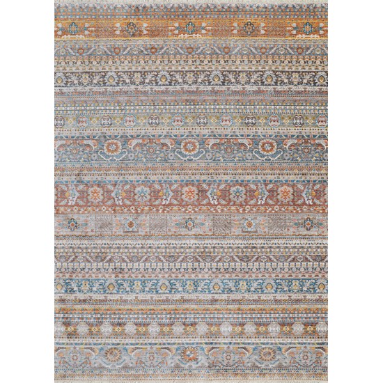 Couristan Halli Bokhara Stone-Brick-Multi Runner Rug 2'6"x 8'