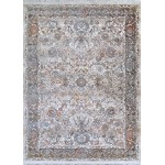 Couristan Halli Floral Kashan Beige-Mocha Rug 5'3" x 7'6"