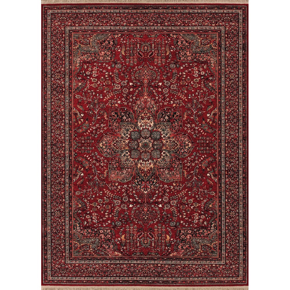 Couristan Kashimar All Over Center Medallion Antique Red Rug 2'2" x 4'9"