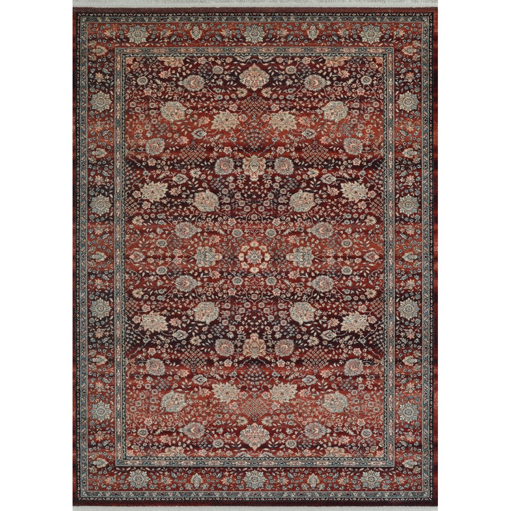 Couristan Kashimar Floral Vase Rust Rug 2'2" x 4'9"